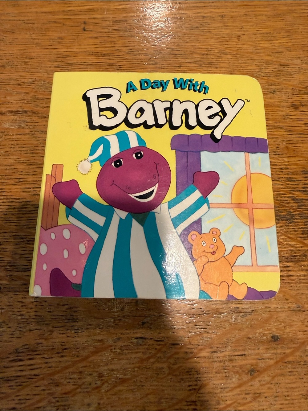 Vintage 1994 "A Day with Barney" board book